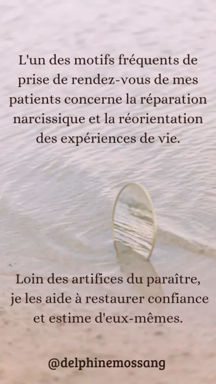 Une psychothérapie analytique pour acquérir une meilleure estime de soi à Versailles, Boulogne, Paris 7ème, 15ème, 16ème et 17ème , Versailles, Delphine Mossang