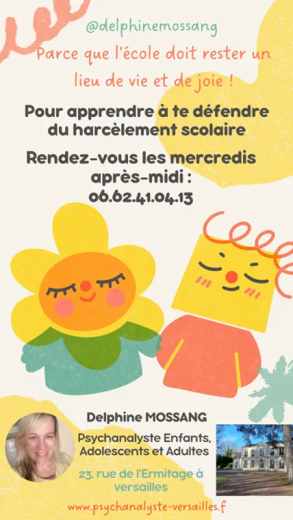 Un atelier pour apprendre à te défendre du harcèlement scolaire à Versailles, Versailles, Delphine Mossang