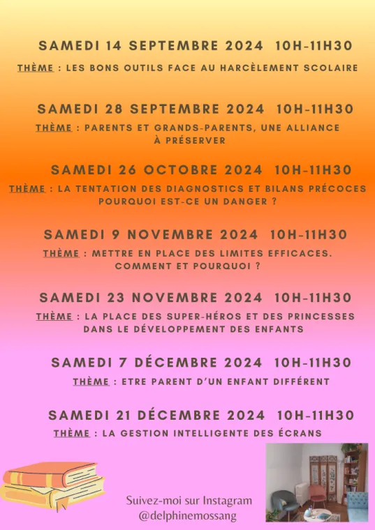 Les thèmes des cafés des parents en 2024 : un soutien à la parentalité sous forme d'échanges, de formation et de convivialité, Versailles, Delphine Mossang