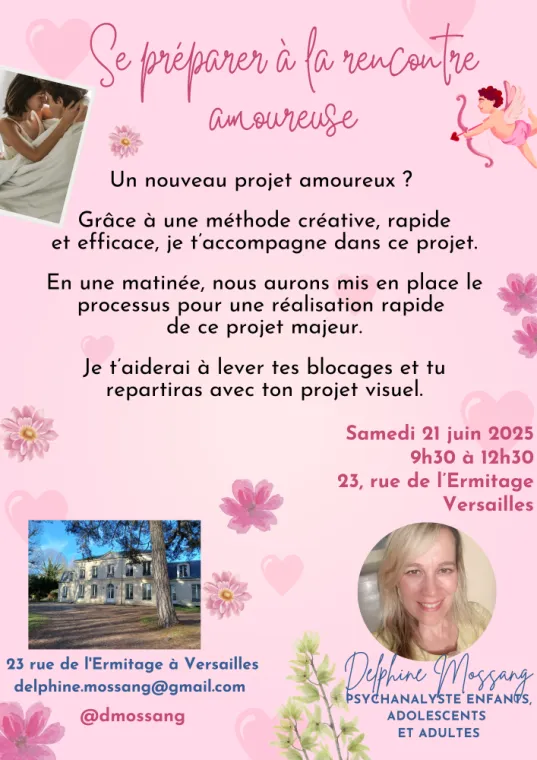 Coaching pour se préparer à la rencontre amoureuse à Versailles, Versailles, Delphine Mossang